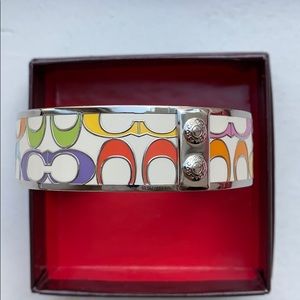 Coach bracelet bangle fun colors